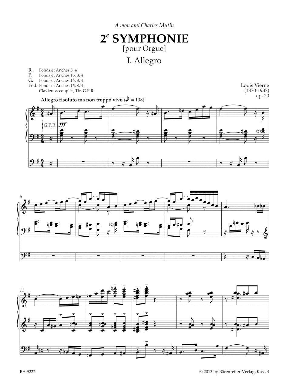 オルガン／ヴィエルヌ：交響曲第2番 作品20