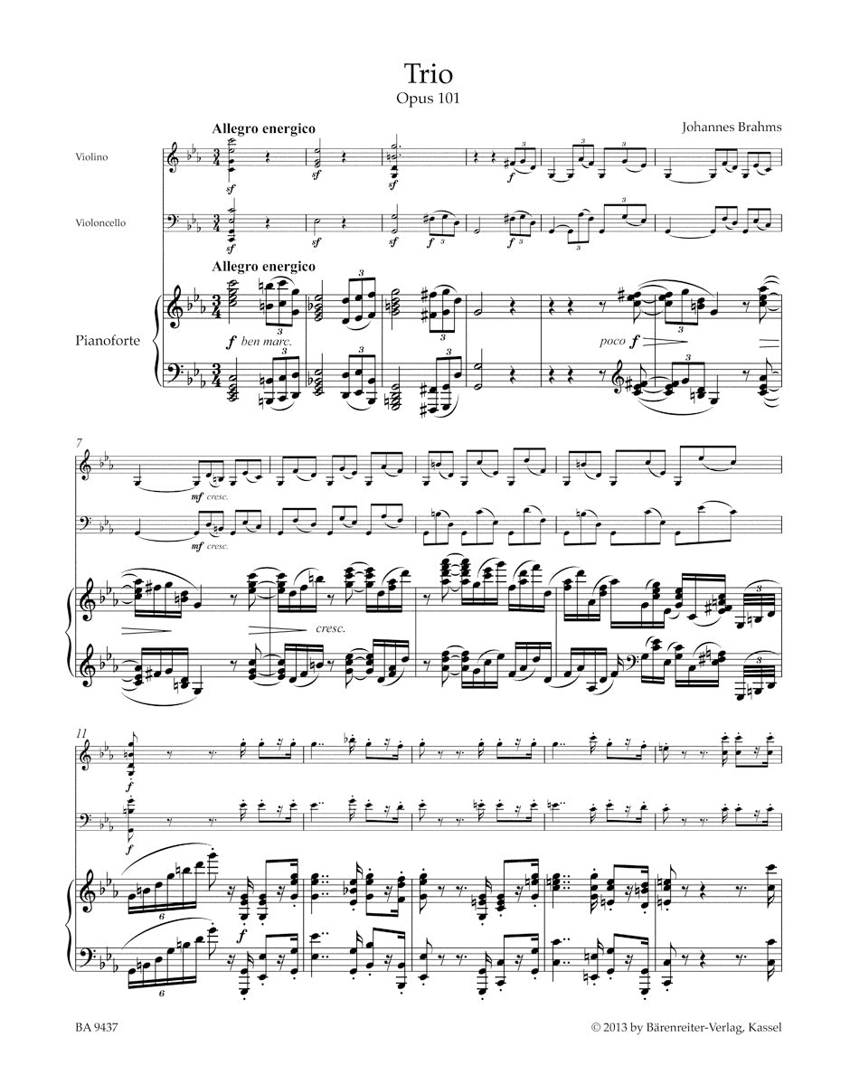 アンサンブル四重奏／ブラームス：ピアノ三重奏曲 op. 101