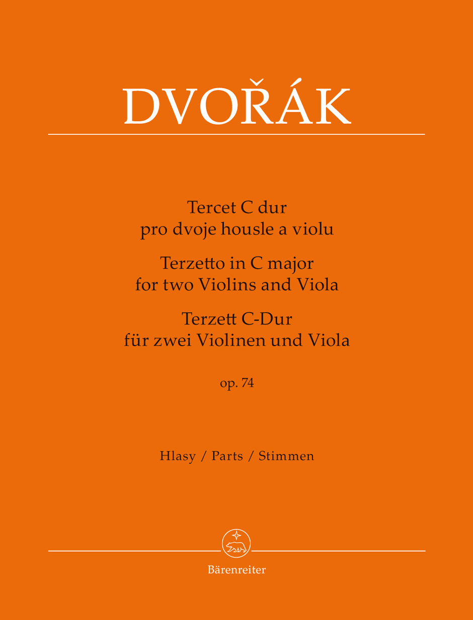 ドヴォルザーク：2つのヴァイオリンとヴィオラのための三重奏曲 ハ長調 op. 74（ヴァイオリンパート譜）