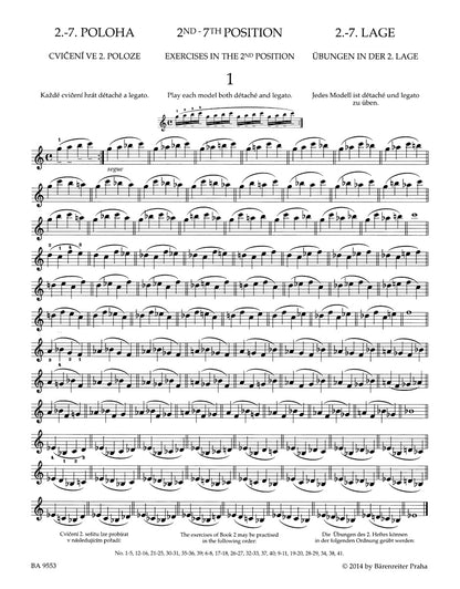 ヴァイオリン／セヴチーク：ヴァイオリン・テクニックの教則本 作品1