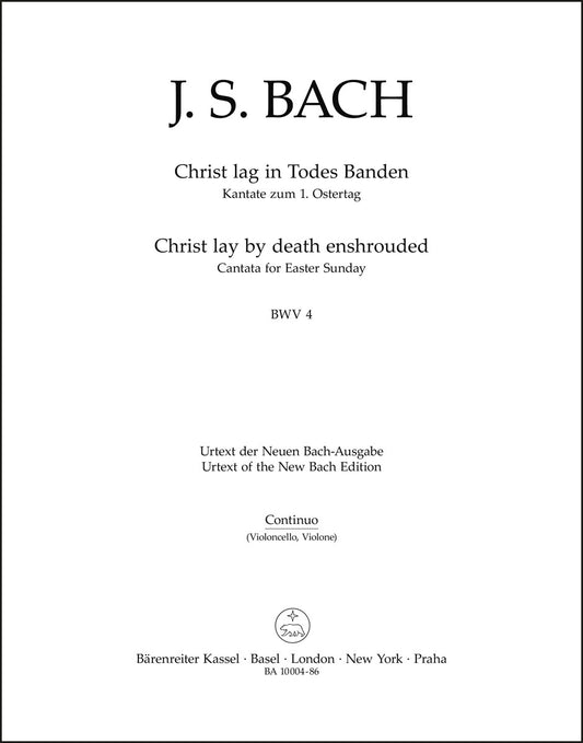 バッハ：カンタータ「キリストは死の縄目につながれたり」BWV 4（チェロパート譜）