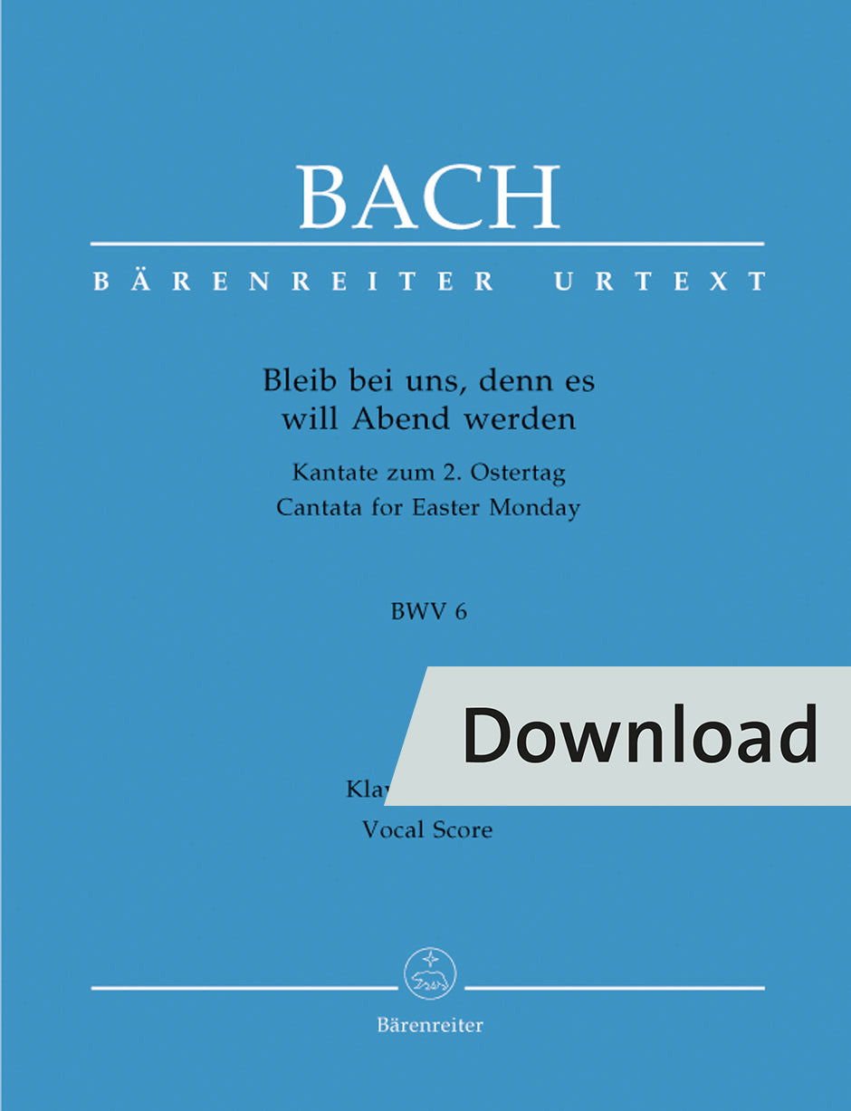 声楽／バッハ：カンタータ「われらと共に留まりたまえ、黄昏なれば」BWV 6【デジタル版】