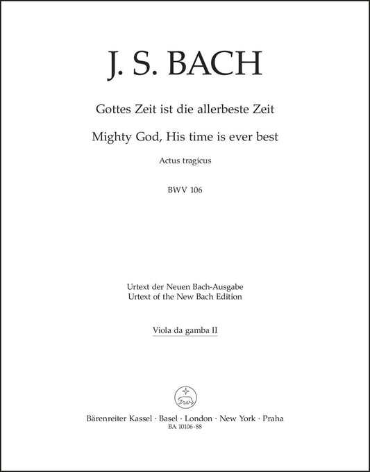 バッハ：神よ、その御業はかくも美し BWV 106 「哀悼行事」（ヴィオラパート譜）