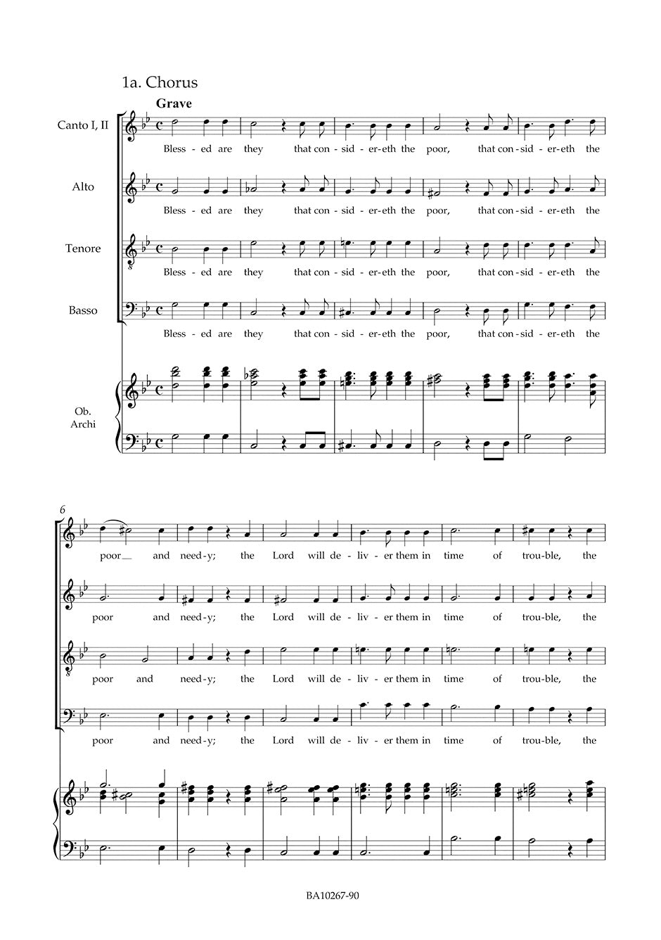 声楽／ヘンデル：孤児院のためのアンセム HWV 268（1753年版）