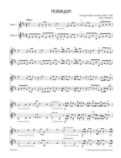 アンサンブル二重奏／2つのヴァイオリンのための古典作品集