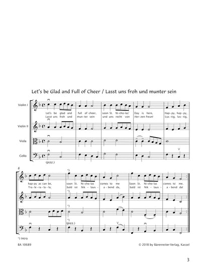 スコア／初心者弦楽アンサンブルのためのクリスマス曲集