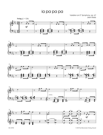 スコア／クレープ：ベートーヴェン・ゴーズ・ジャズ for Piano