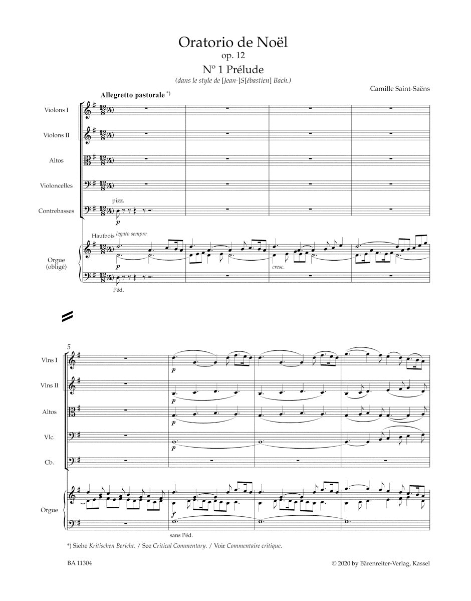 合唱／サン=サーンス：クリスマス・オラトリオ op. 12