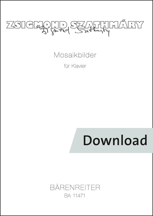 ピアノ／サトマーリ：ピアノのためのモザイク画【デジタル版】