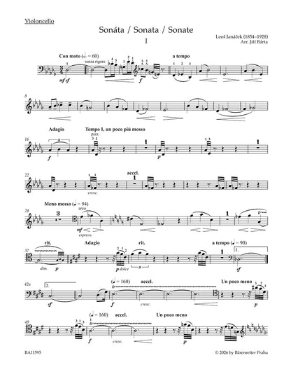 チェロ／ヤナーチェク：チェロとピアノのためのソナタ