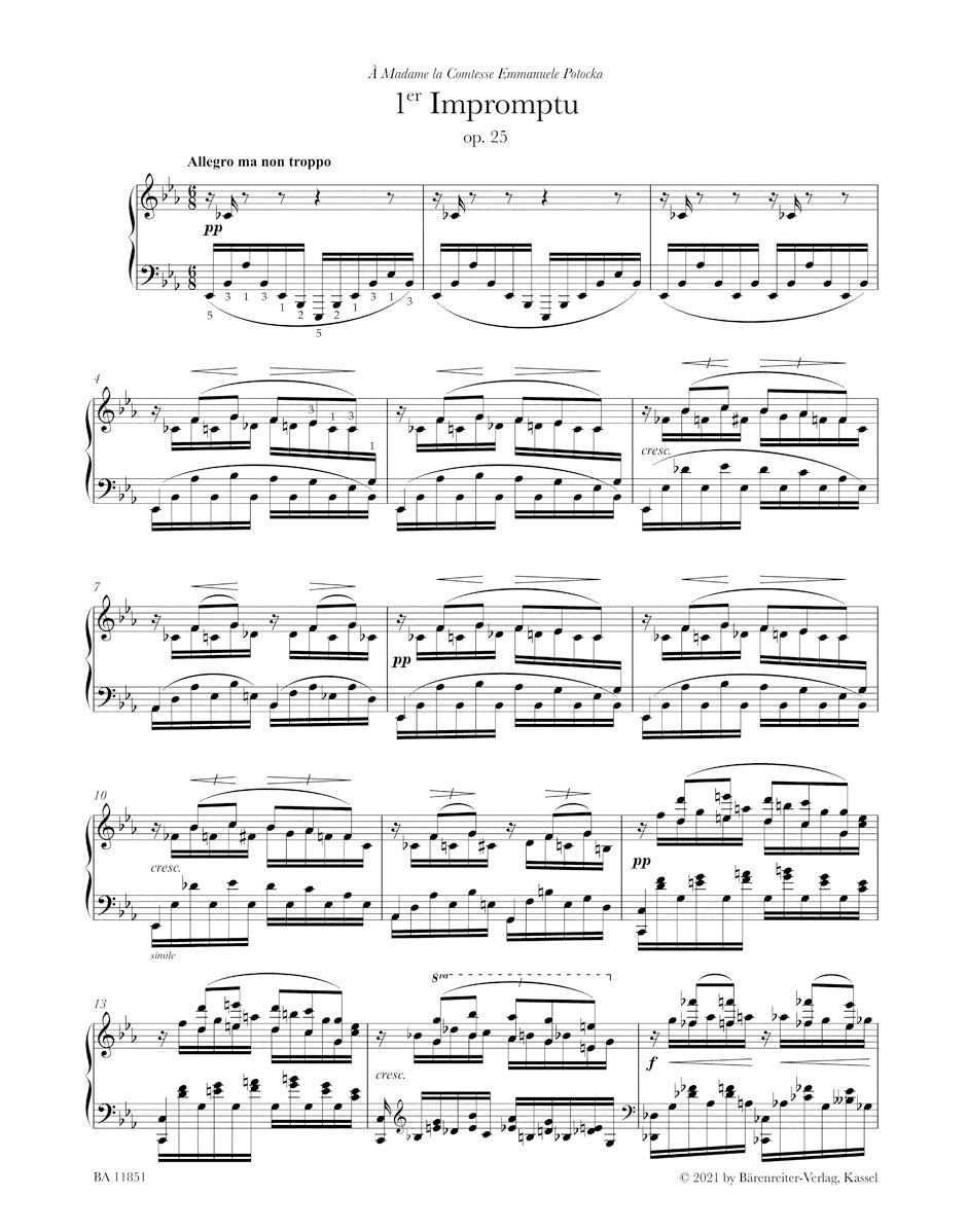 ピアノ／フォーレ：ピアノのための5つの即興曲