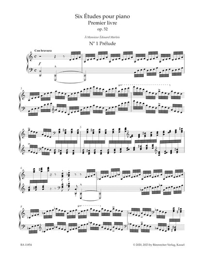 ピアノ／サン=サーンス：6つのピアノ練習曲 作品52