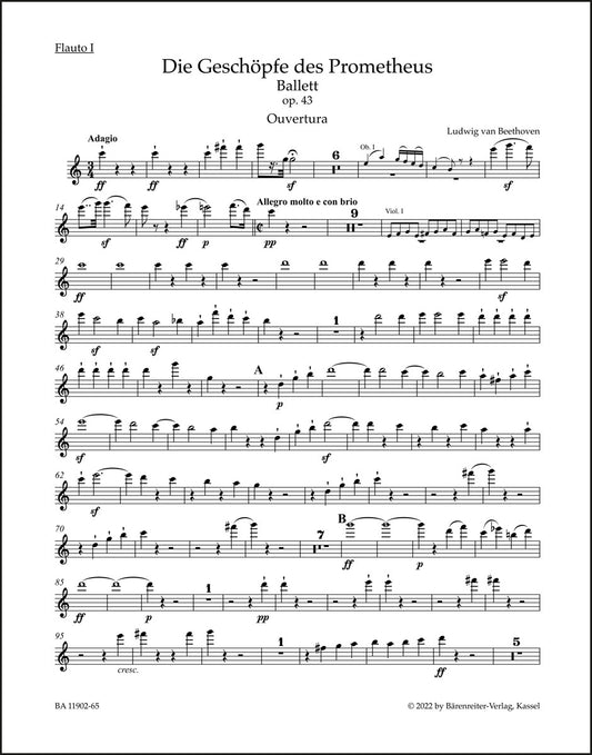ベートーヴェン：序曲「プロメテウスの創造物」op. 43