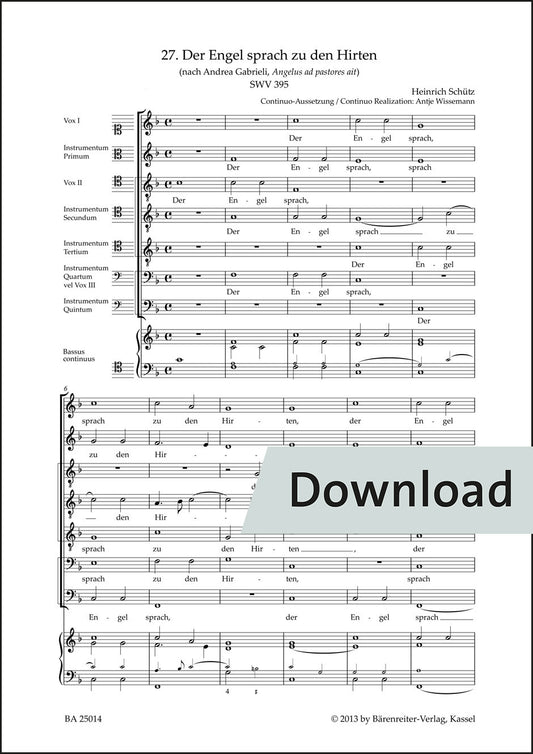 御使いは羊飼いたちに言った SWV395【デジタル版】