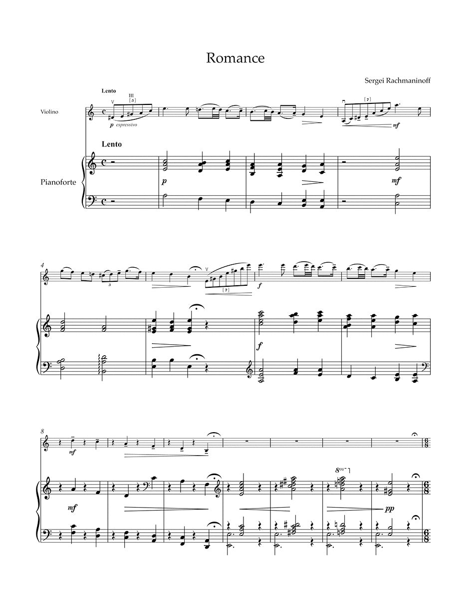 バイオリン（ヴァイオリン）／ラフマニノフ：ヴァイオリンとピアノのための作品集