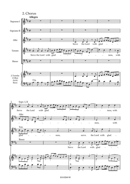 声楽／コーラス／ヘンデル：ユトレヒトの和の祝典のためのジュビラーテ HWV 279