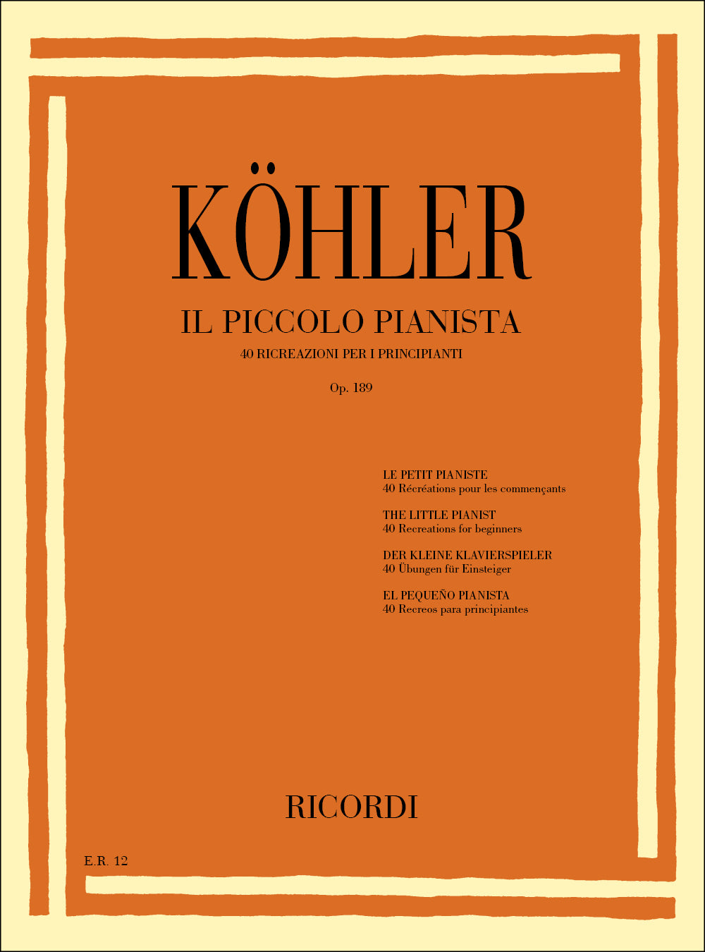 Louis Köhler：Il Piccolo Pianista