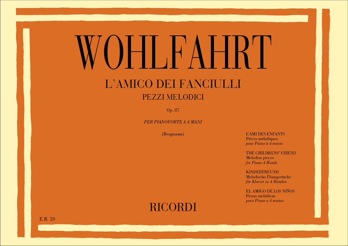 H. Wohlfart：L'Amico Dei Fanciulli Op. 87