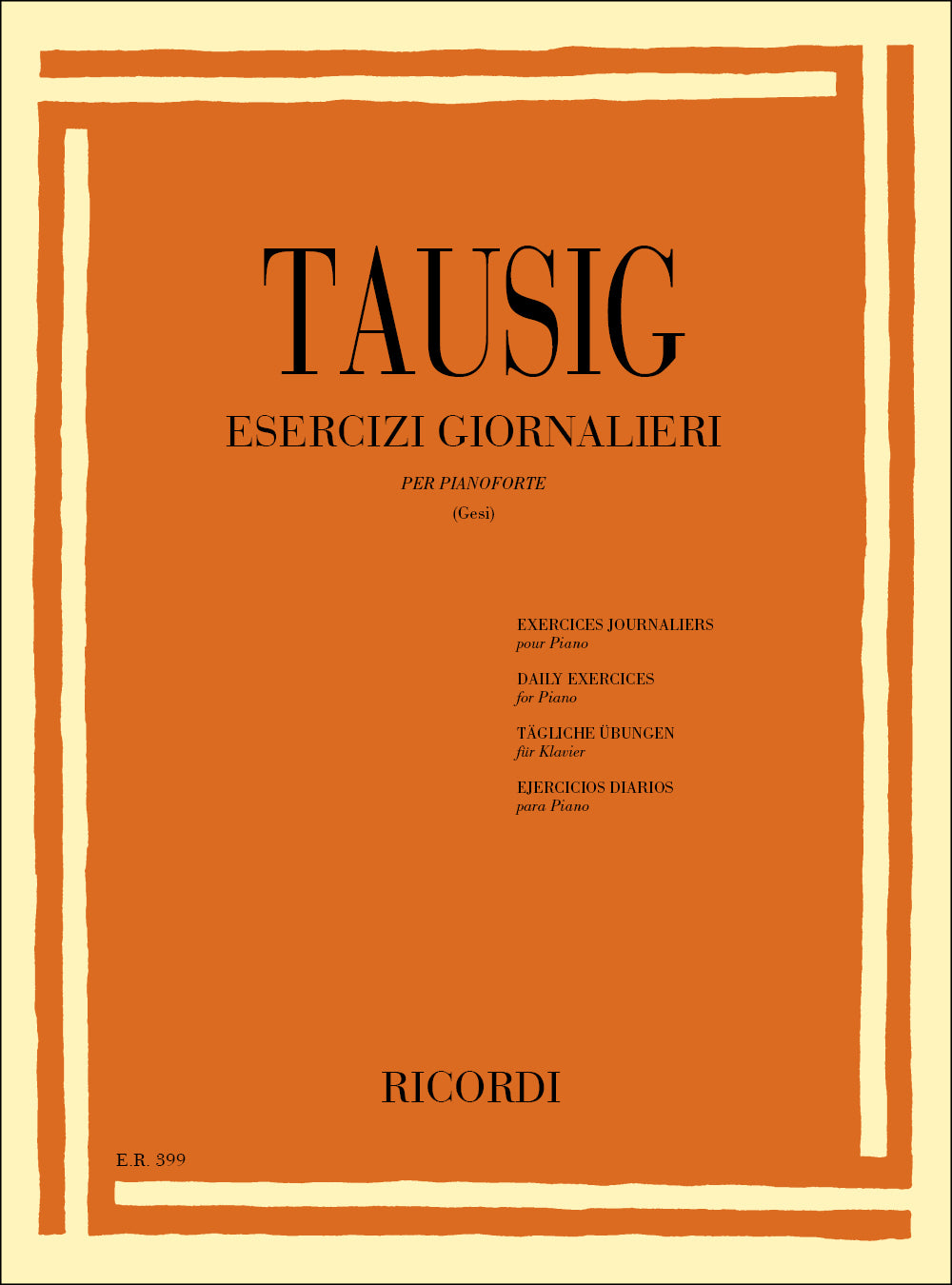 Carl Tausig：Esercizi Giornalieri
