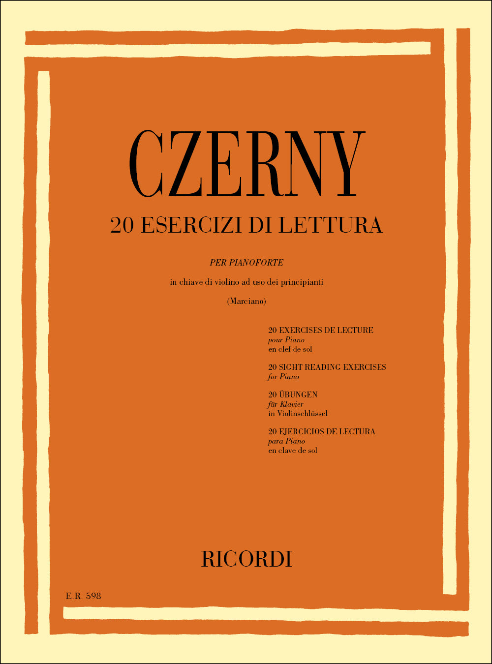 Carl Czerny：20 Esercizi Di Lettura