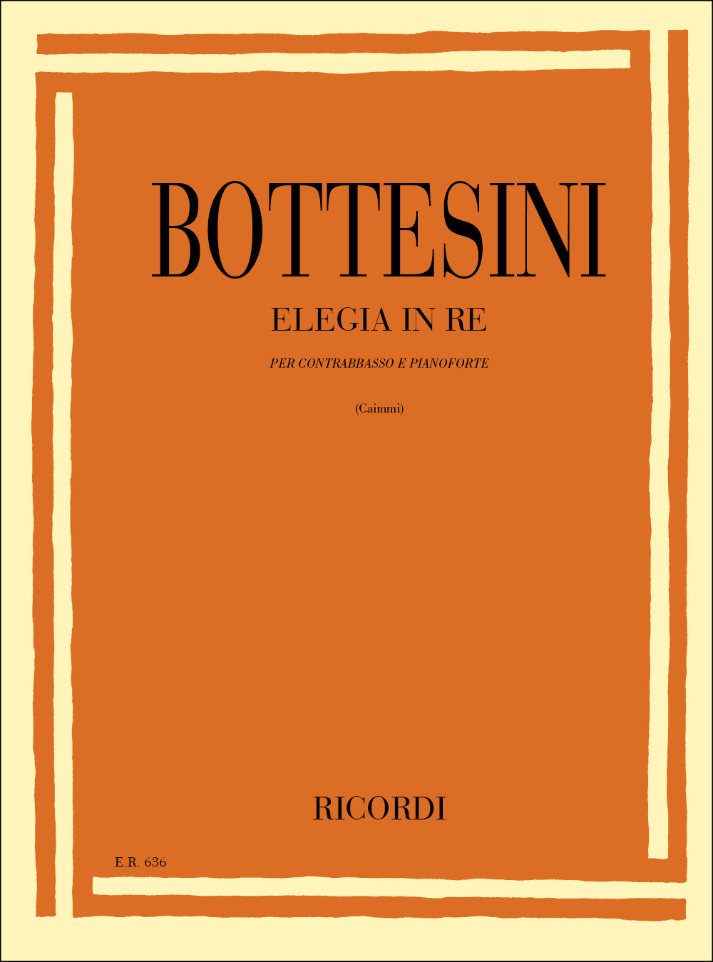 Giovanni Bottesini：Elegia In Re
