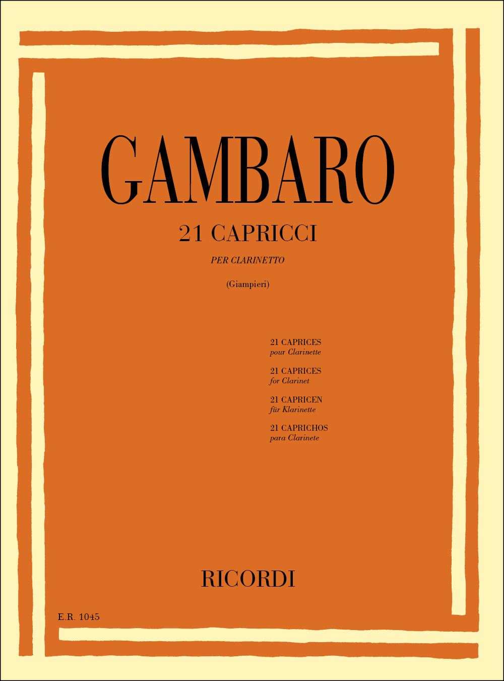 Vincenzo Gambaro：21 Capricci
