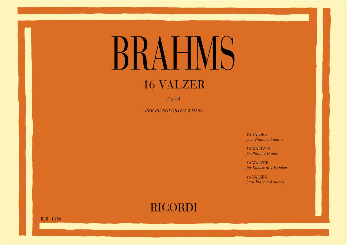 Johannes Brahms：16 Valzer Op. 39