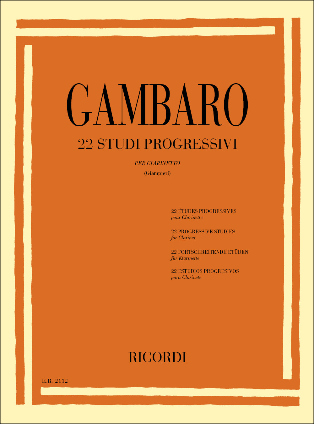 Giovanni Battista Gambaro：22 Studi progressivi