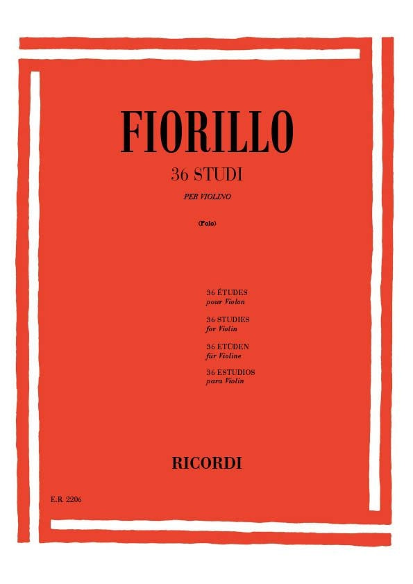 Federigo Fiorillo：36 Studi