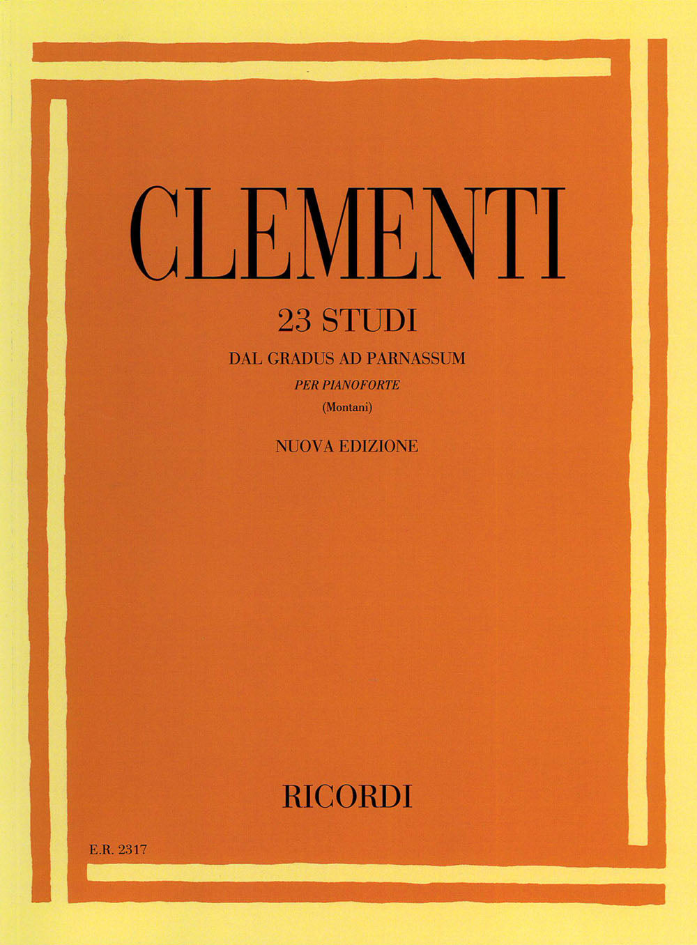 Muzio Clementi：23 Studi Dal 'Gradus Ad Parnassum'