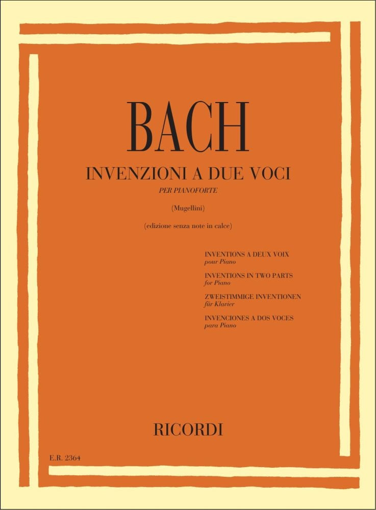 Johann Sebastian Bach：Invenzioni A 2 Voci