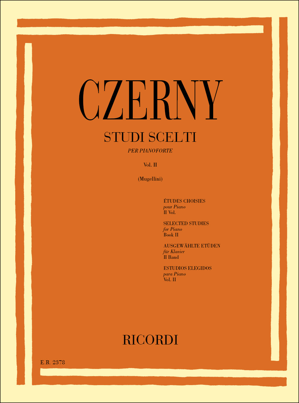 Carl Czerny：Studi Scelti：Volume Ii: 44 Studi - Per Pianoforte