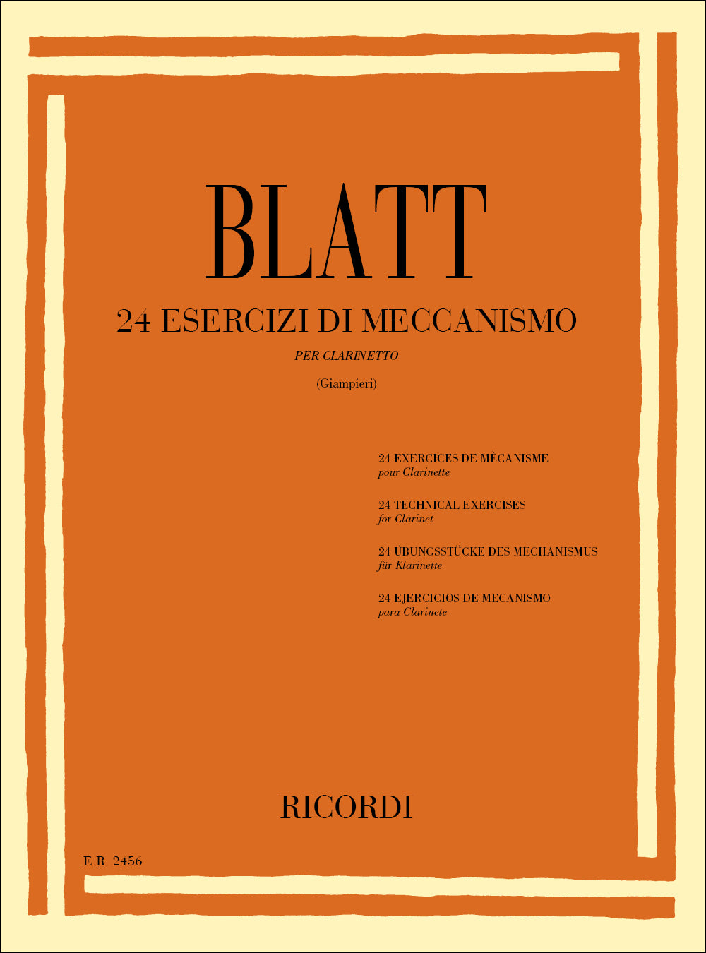 Franz Blatt：24 Esercizi di meccanismo