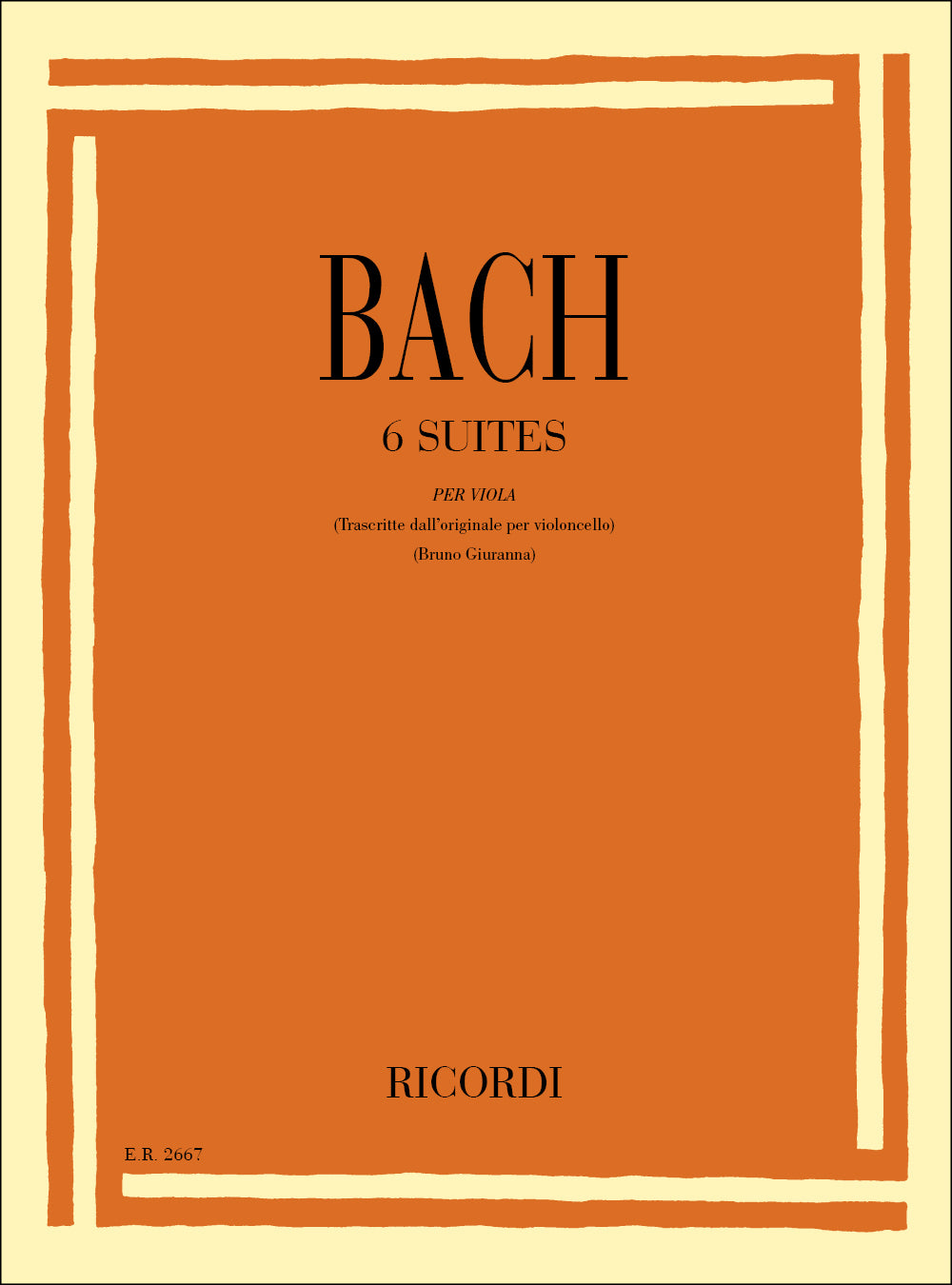 バッハ：ヴィオラのための6つの組曲 BWV 1007-1012