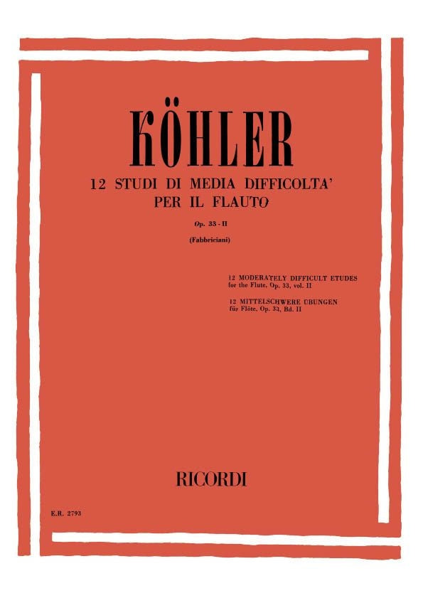 Ernesto Köhler：Studi Op. 33 - Vol II