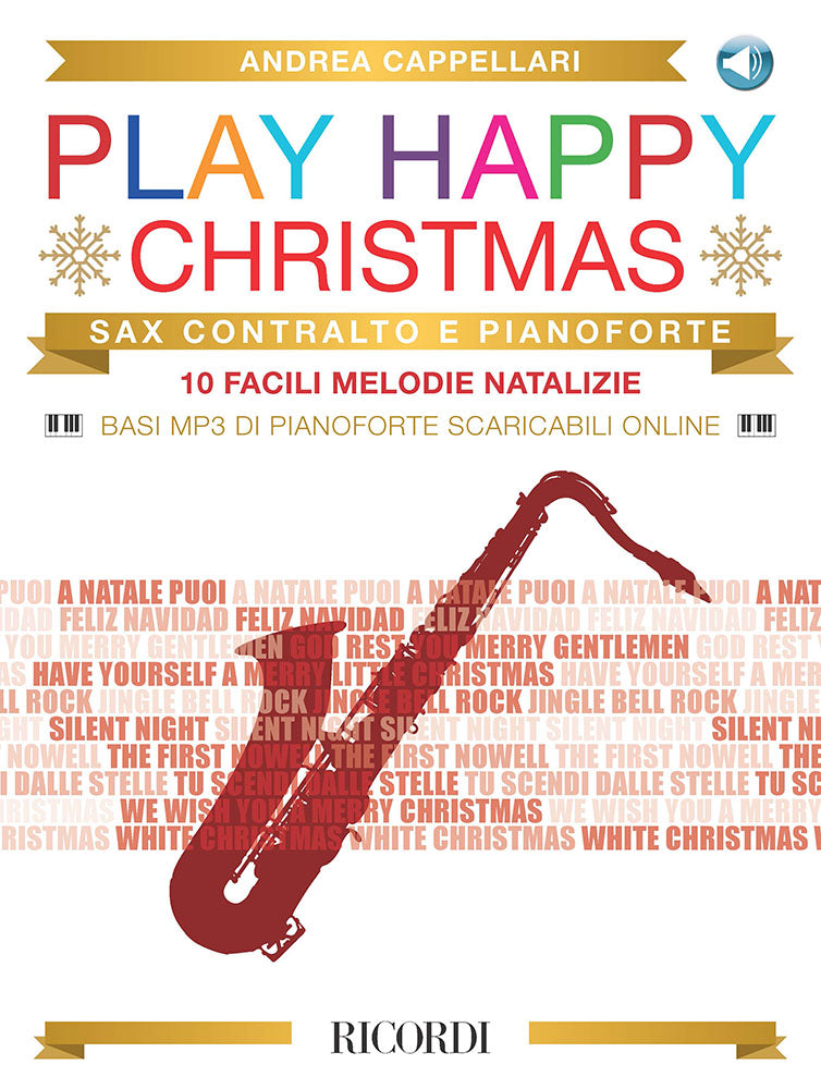 プレイ・ハッピー・クリスマス：10 facili melodie natalizie per sax contralto e pianoforte