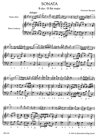 アンサンブル五重奏／イタリア・バロック音楽集（アルト・リコーダー、フルート、オーボエ、ヴァイオリンと通奏低音のための）
