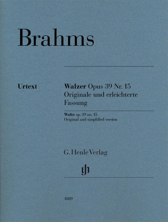 ブラームス：ワルツ Op.39-15