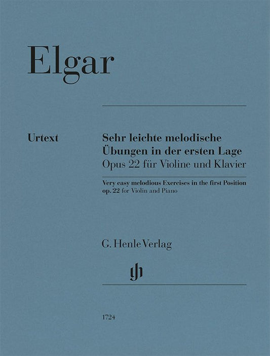 エルガー：ヴァイオリンとピアノのための非常に易しい旋律的練習曲 op.22