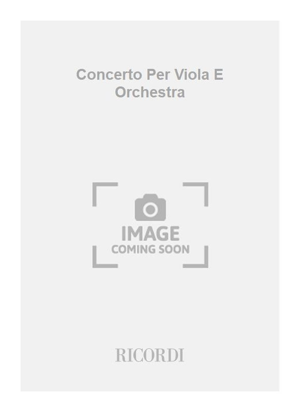 Mario Zafred：Concerto Per Viola E Orchestra