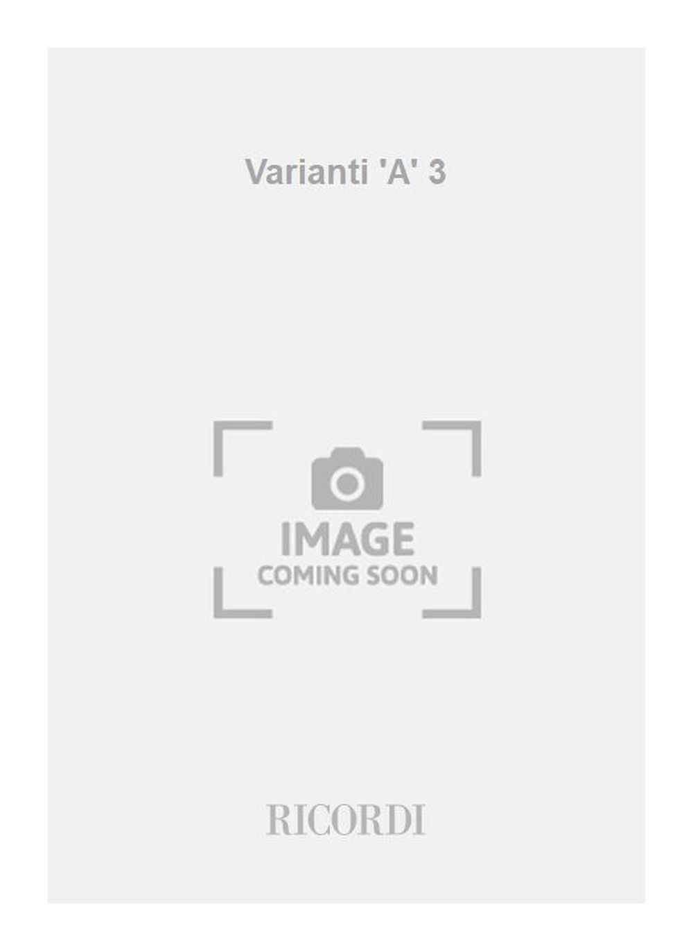 F. Borgazzi：Varianti 'A' 3
