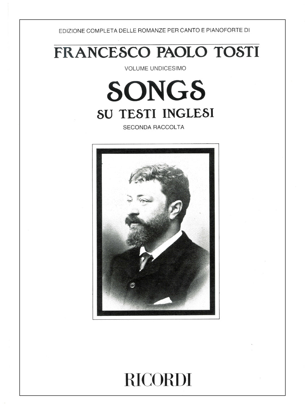 Francesco Paolo Tosti：Songs On English Texts -Ii