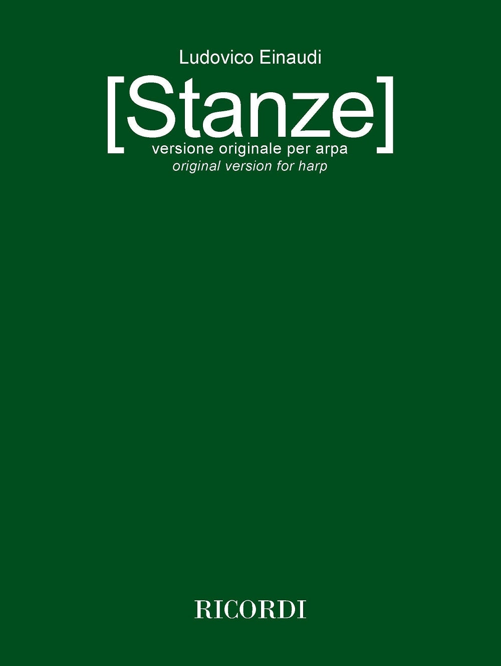 Ludovico Einaudi：Stanze：versione originale per arpa