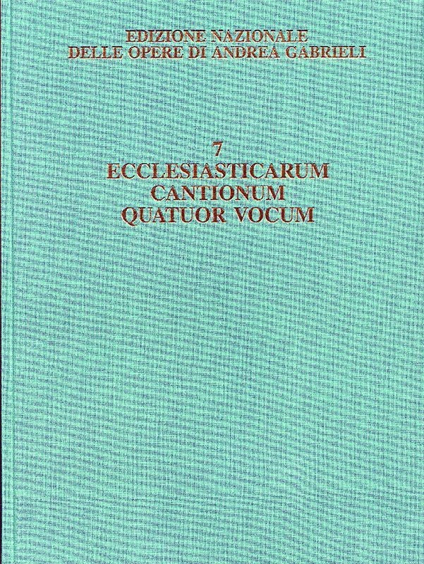 Andrea Gabrieli：Ecclesiasticarum Cantionum Quatuor Vocum
