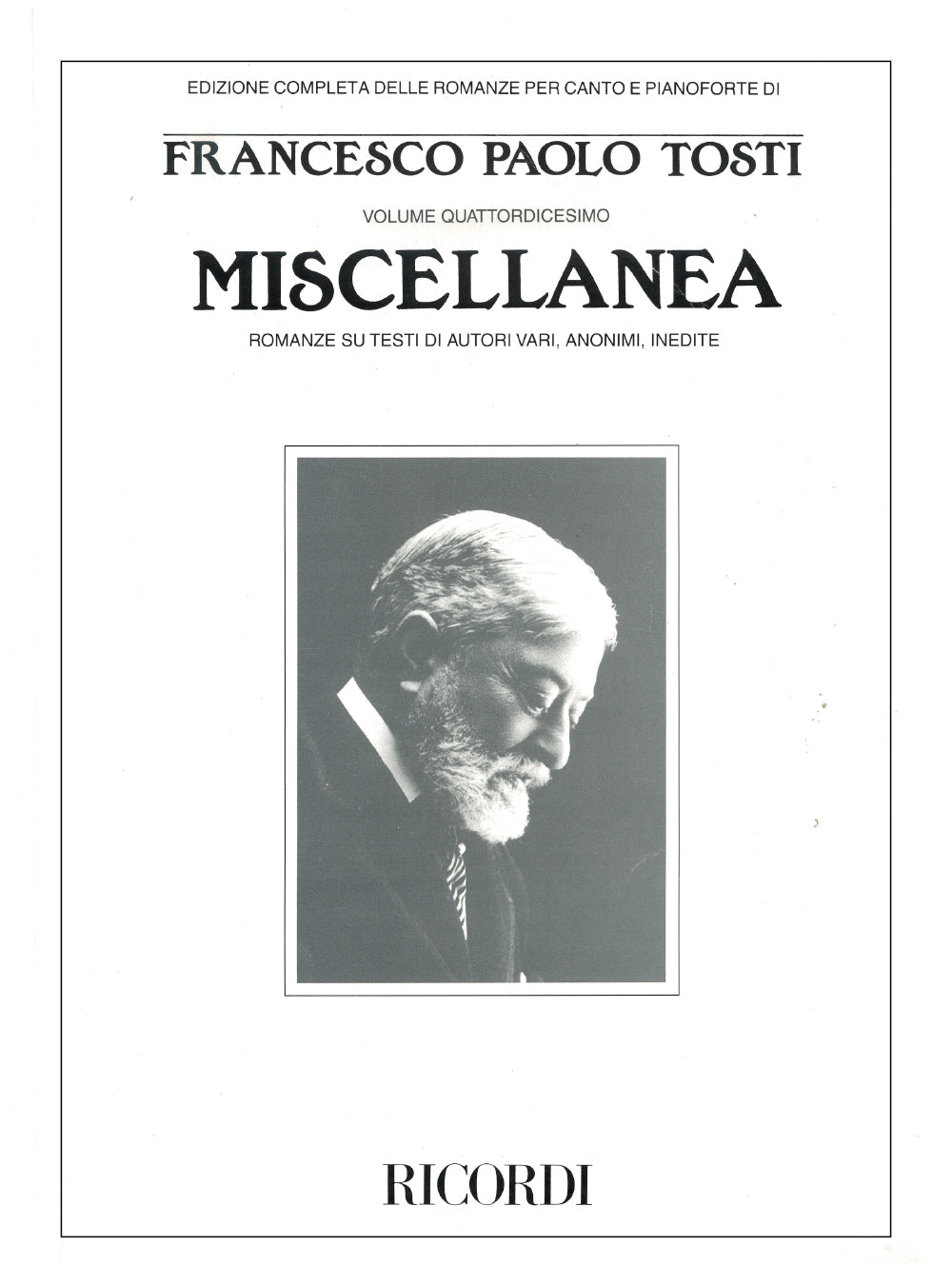 Francesco Paolo Tosti：Miscellanea