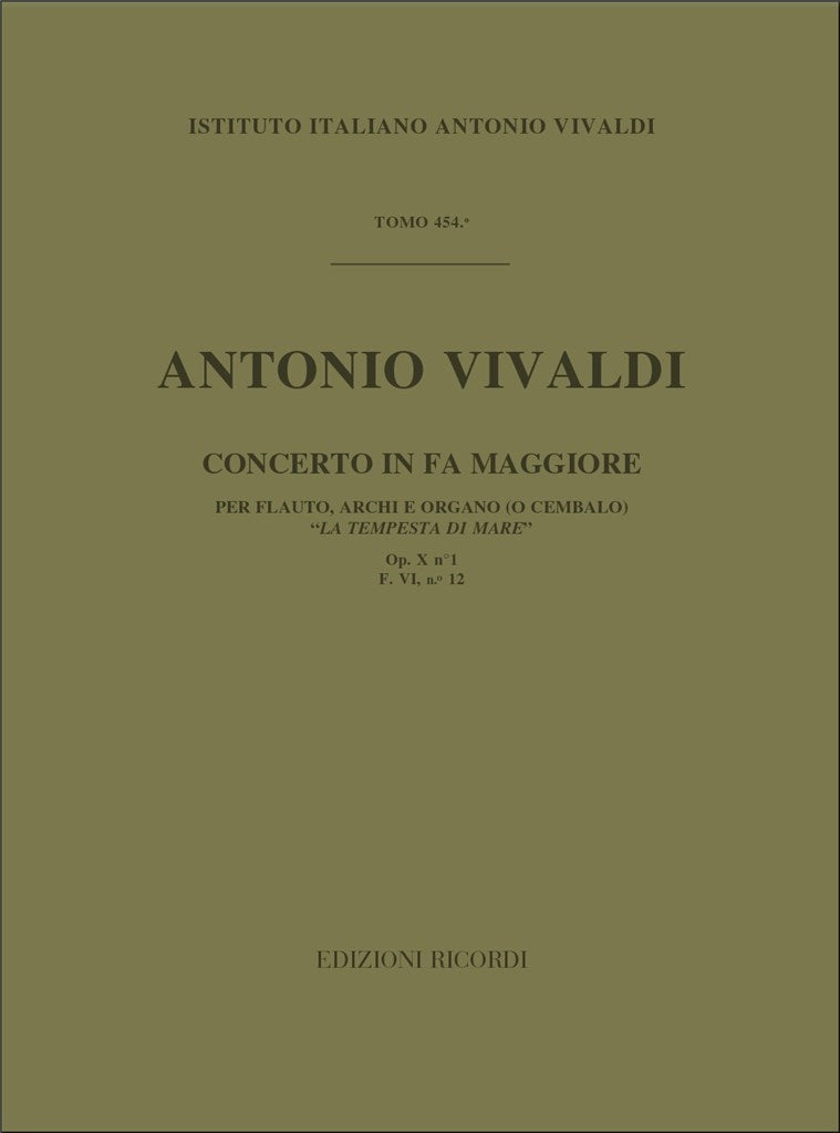 Antonio Vivaldi：Concerto per Flauto 'Il Gran Mogol',  RV 431a