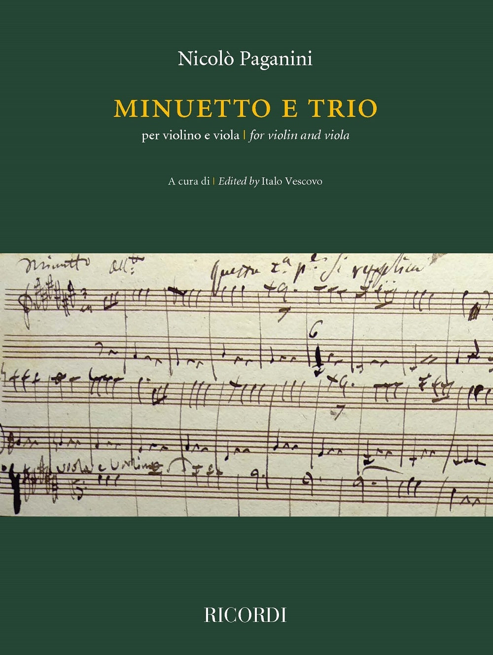 Nicolò Paganini：Minuetto e Trio per violino e viola