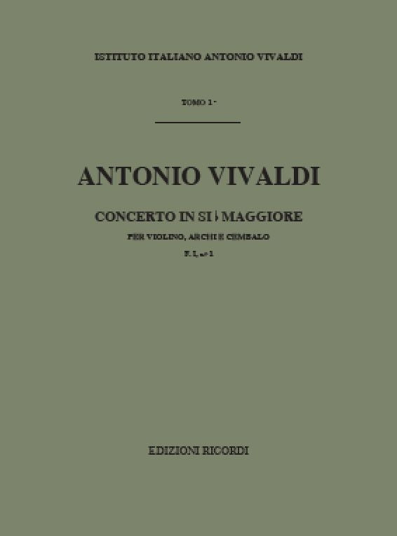 Antonio Vivaldi：Concerto In Si Bem. RV 367