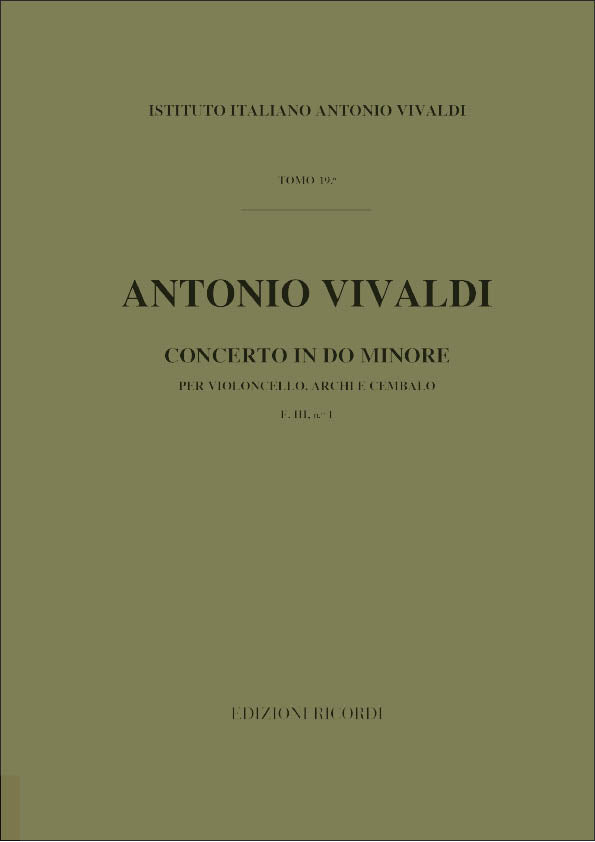 Antonio Vivaldi：Concerto c-minor RV 401