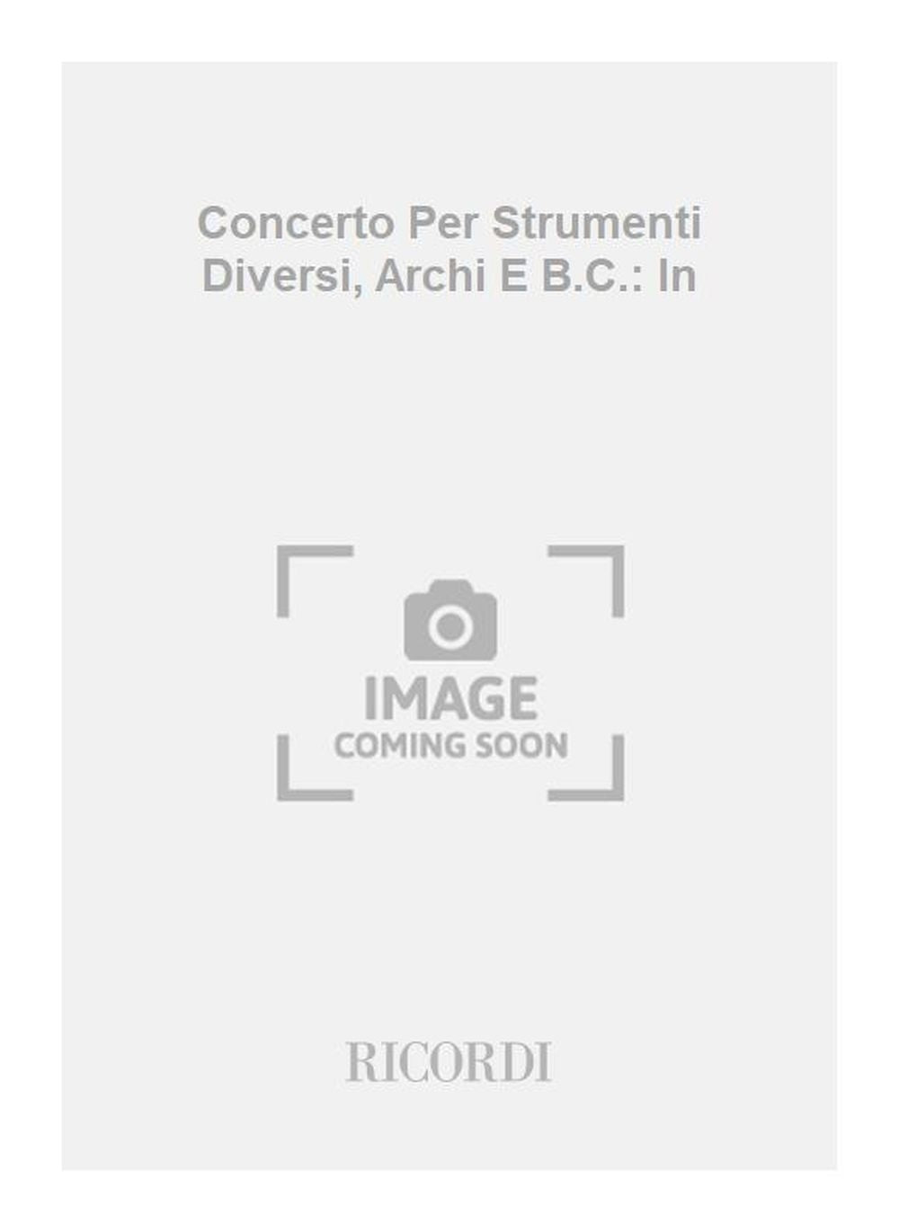 Antonio Vivaldi：Concerto Per Strumenti Diversi, Archi E B.C.: In：Do Per 2 Fl., 2 Ob., 2 Cl., Fg. E 2 Vl. F.Xii/14 - Tomo 54